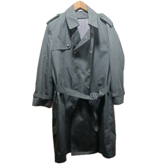 Men's All Weather Wear Trench Double Breasted Coat  With Removable Lining 42R - Picture 1 of 13